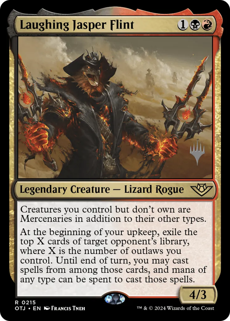 Jasper Silex le Ricaneur — Outlaws of Thunder Junction Promos — Magic: The Gathering