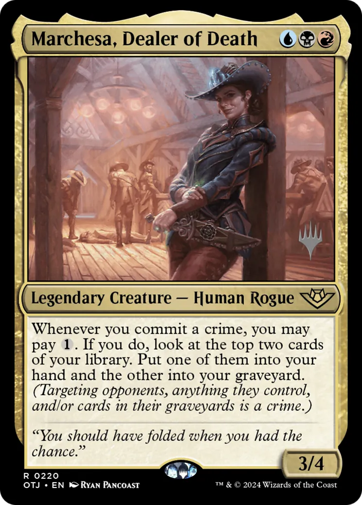 Marchesa, pourvoyeuse de mort — Outlaws of Thunder Junction Promos — Magic: The Gathering