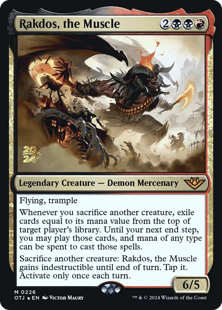 Rakdos, the Muscle from Outlaws of Thunder Junction Promos - Magic: The Gathering