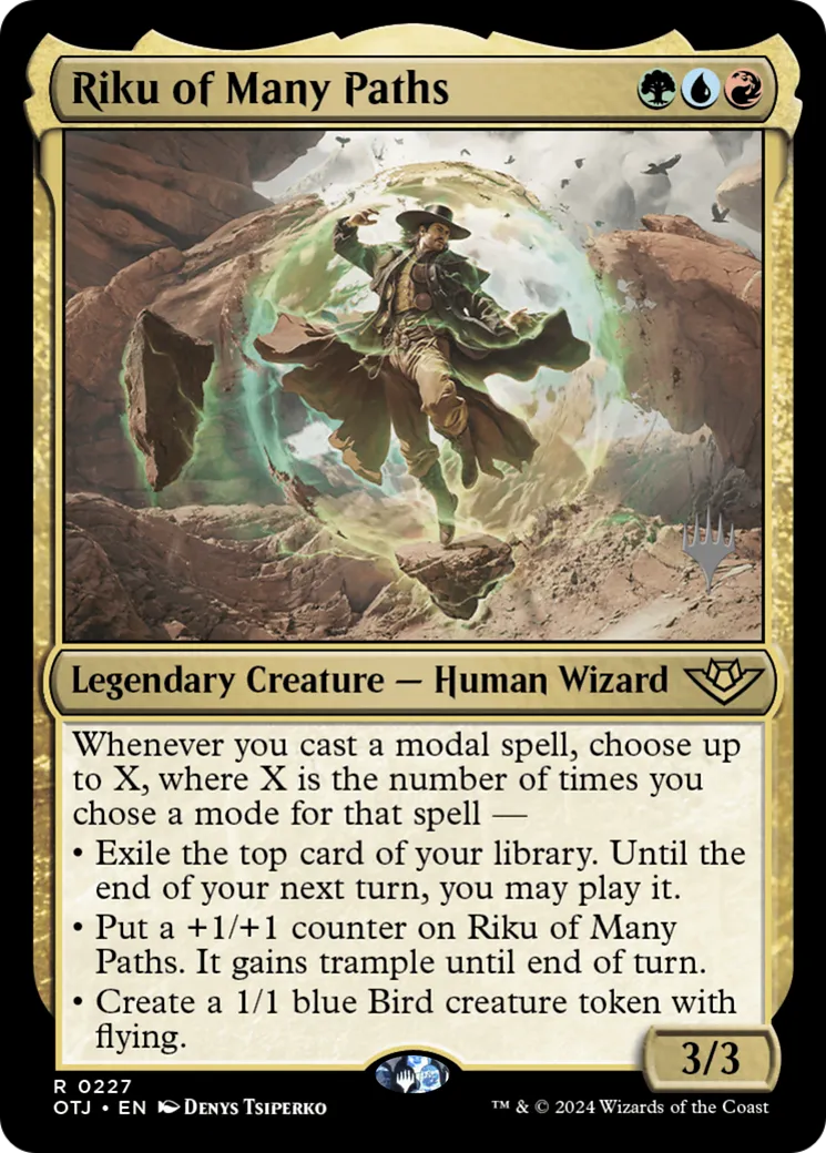Riku of Many Paths from Outlaws of Thunder Junction Promos - Magic: The Gathering