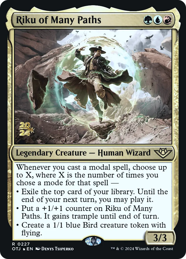 Riku of Many Paths — Outlaws of Thunder Junction Promos — Magic: The Gathering