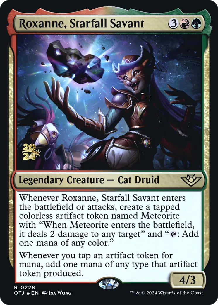 Roxanne, savante de la chute stellaire — Outlaws of Thunder Junction Promos — Magic: The Gathering
