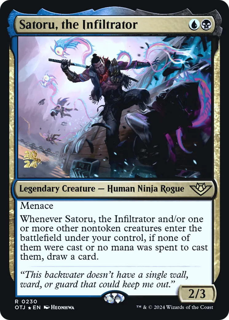 Satoru, the Infiltrator from Outlaws of Thunder Junction Promos - Magic: The Gathering