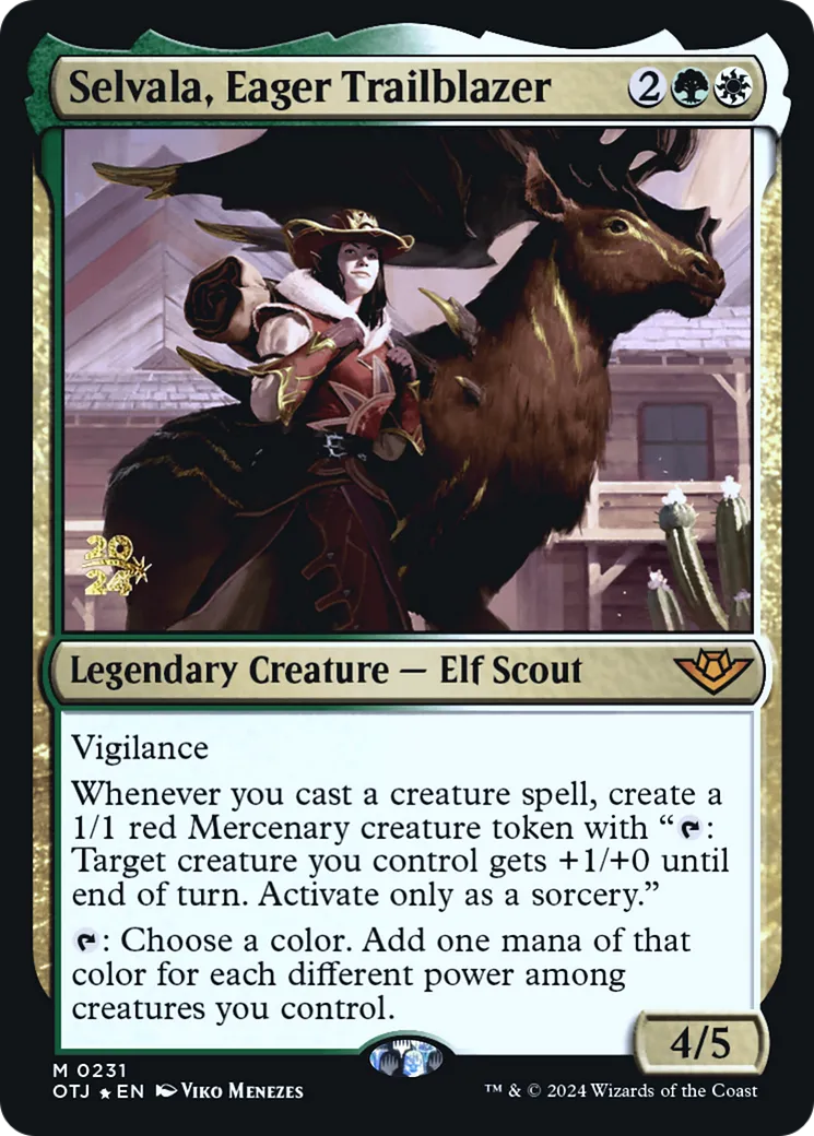 Selvala, pionnière impatiente — Outlaws of Thunder Junction Promos — Magic: The Gathering