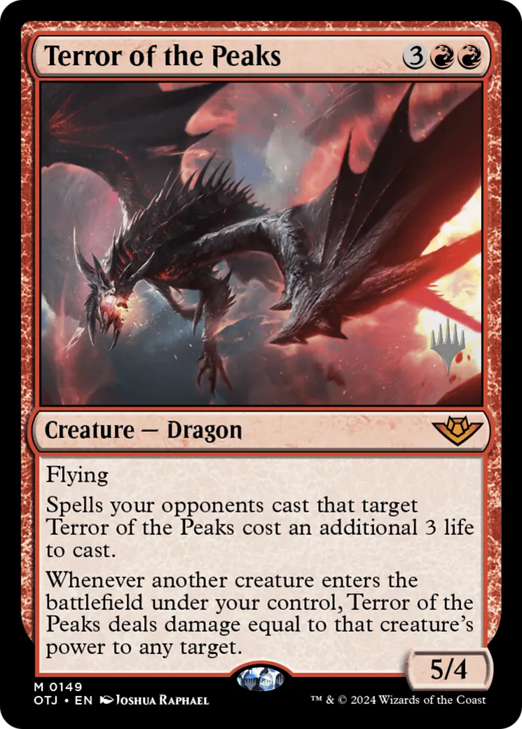 Terror of the Peaks — Outlaws of Thunder Junction Promos — Magic: The Gathering