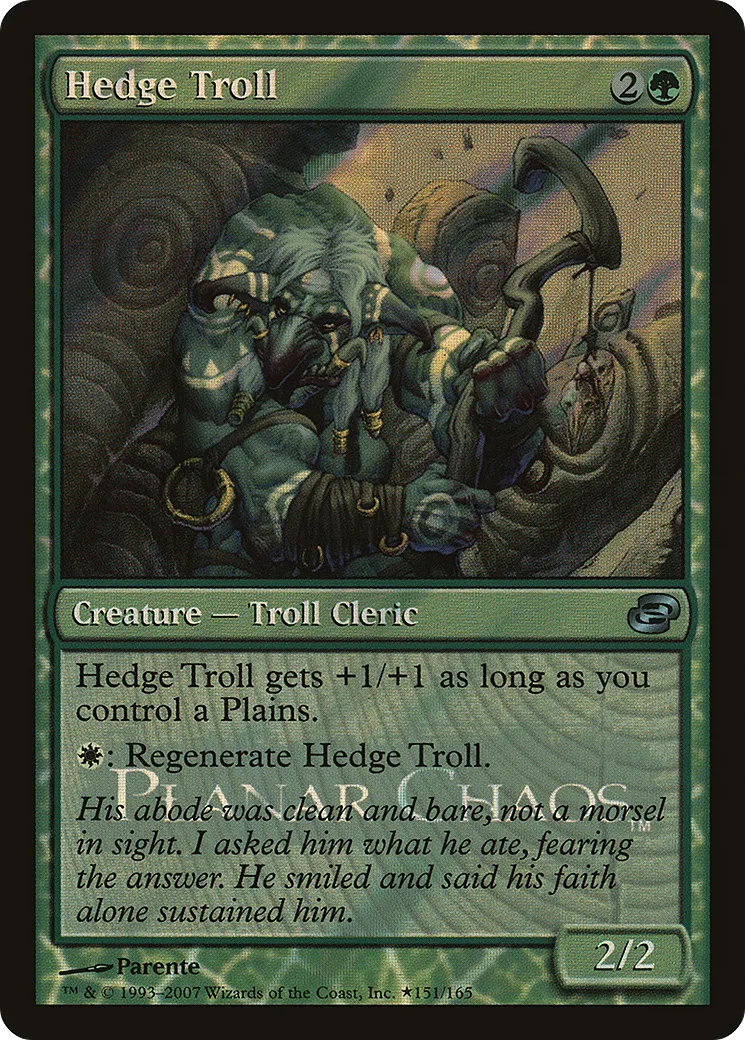 Hedge Troll from Planar Chaos Promos - Magic: The Gathering