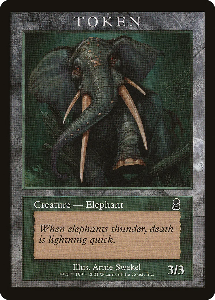 Elephant — Magic Player Rewards 2002 — Magic: The Gathering