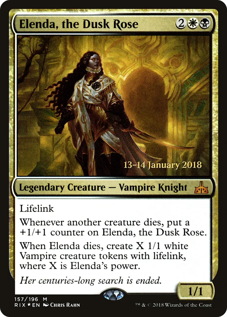 Elenda, la Rose du crépuscule — Rivals of Ixalan Promos — Magic: The Gathering