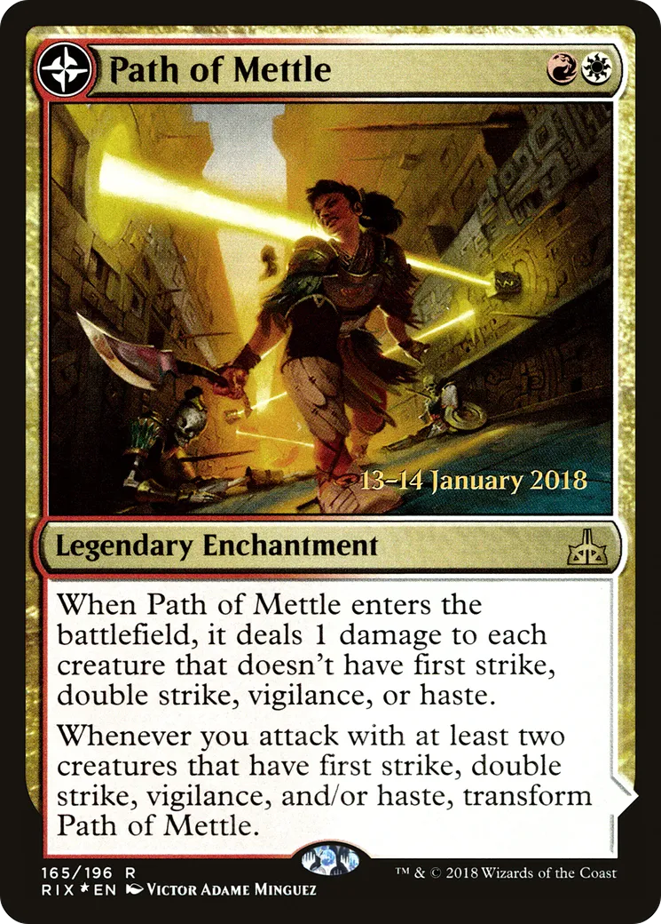 Chemin de l'ardeur // Metzali, tour de triomphe — Rivals of Ixalan Promos — Magic: The Gathering