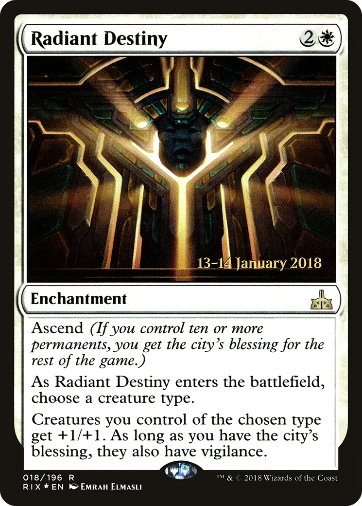 Radiant Destiny — Rivals of Ixalan Promos — Magic: The Gathering