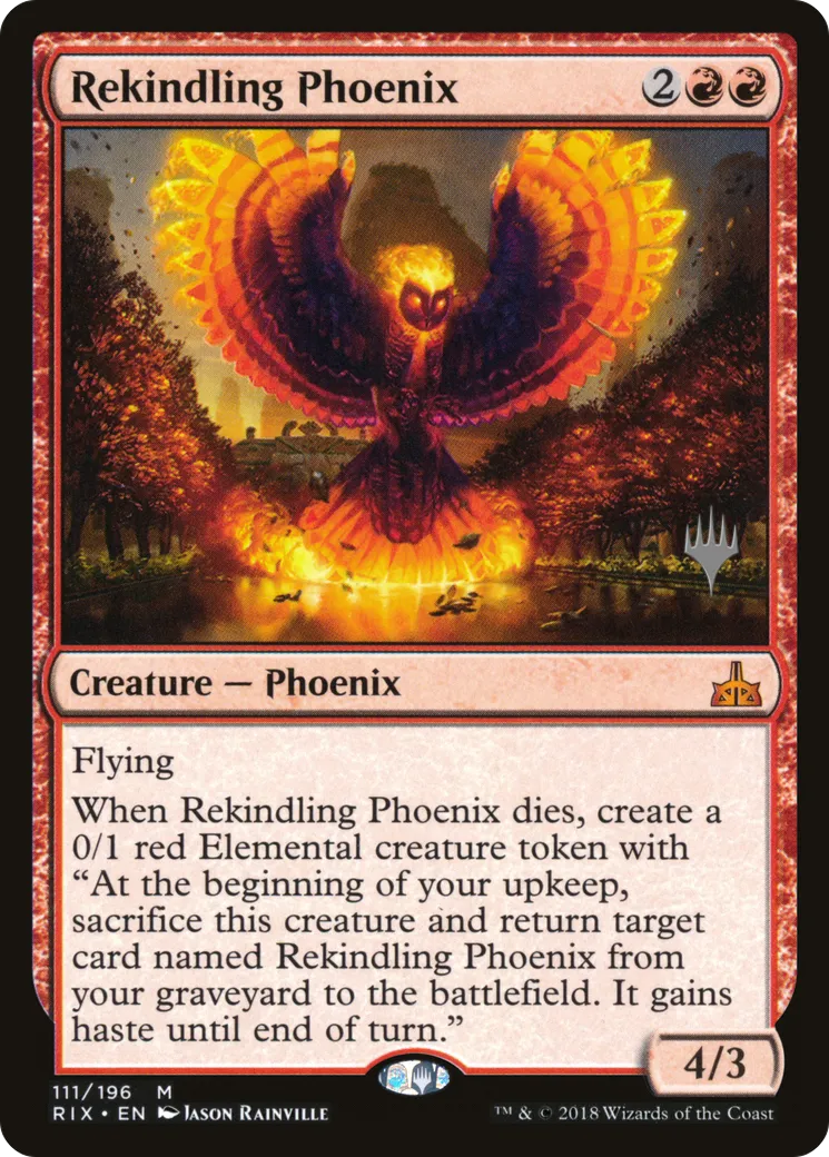 Rekindling Phoenix — Rivals of Ixalan Promos — Magic: The Gathering