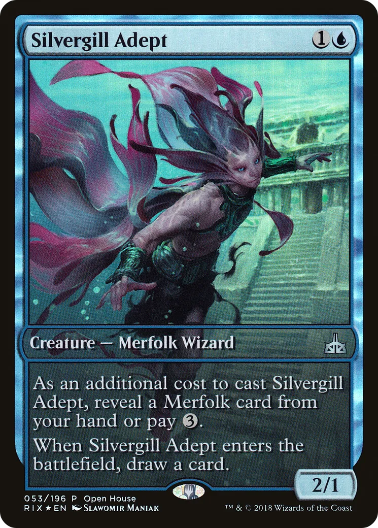 Silvergill Adept — Rivals of Ixalan Promos — Magic: The Gathering