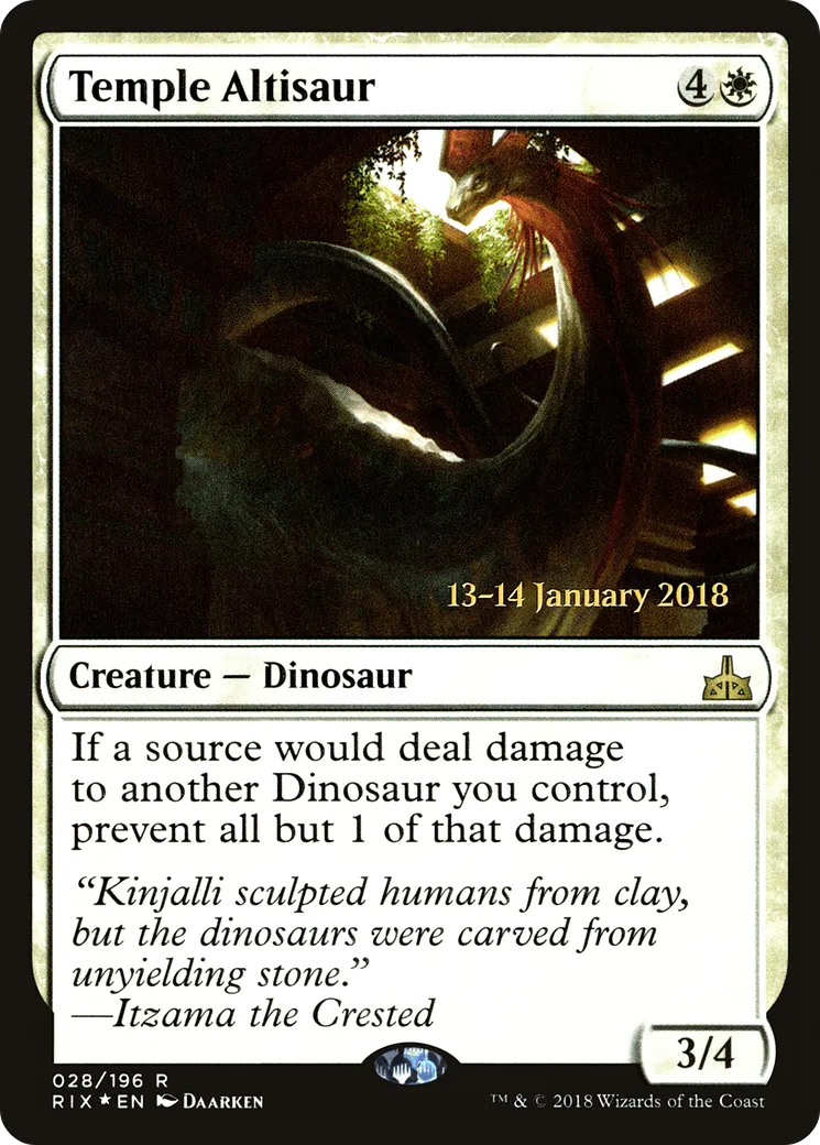 Altisaure du temple — Rivals of Ixalan Promos — Magic: The Gathering