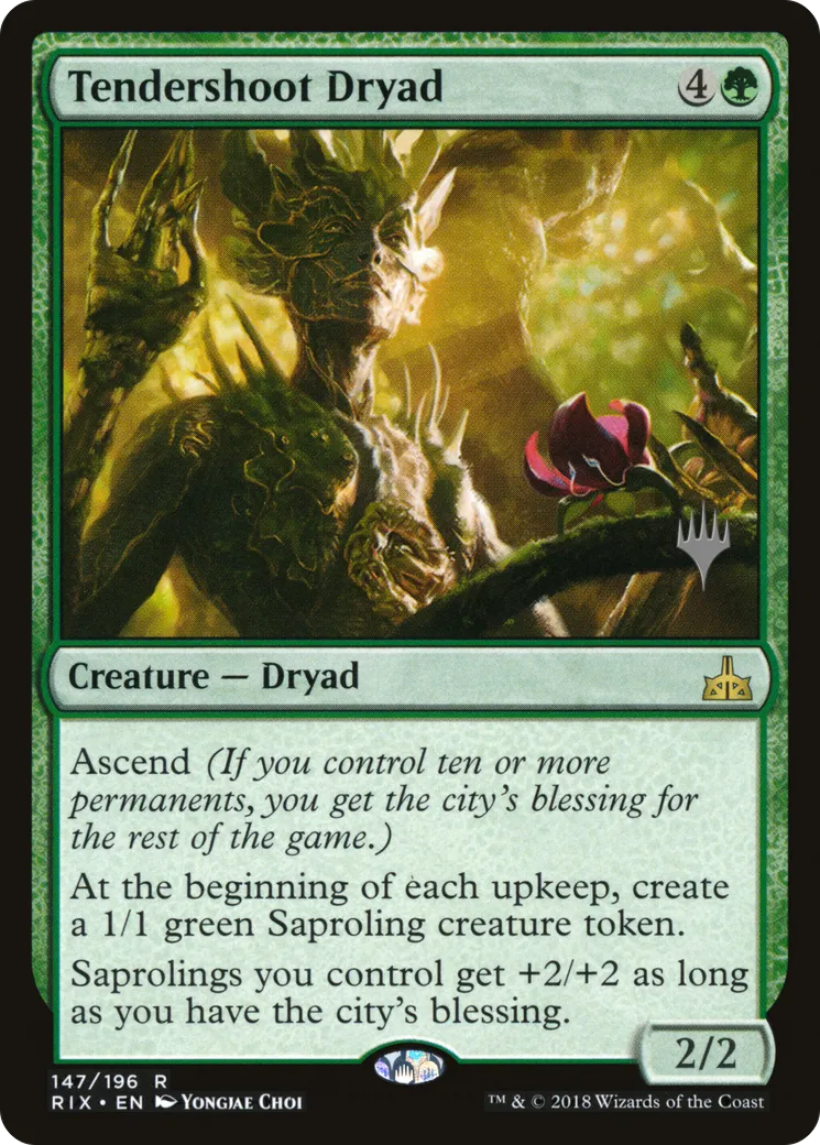Tendershoot Dryad — Rivals of Ixalan Promos — Magic: The Gathering