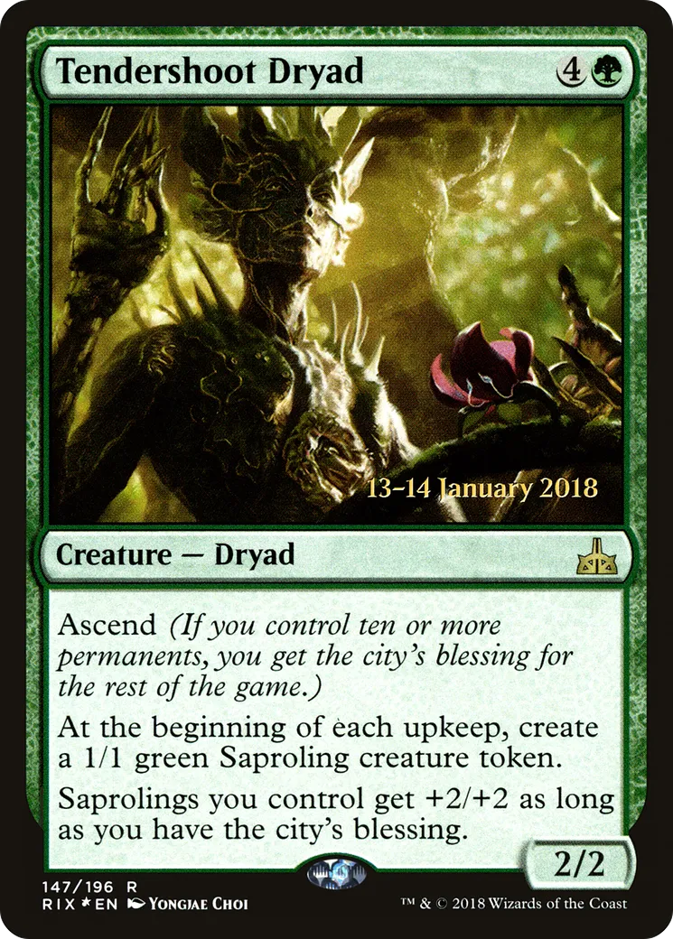 Tendershoot Dryad — Rivals of Ixalan Promos — Magic: The Gathering