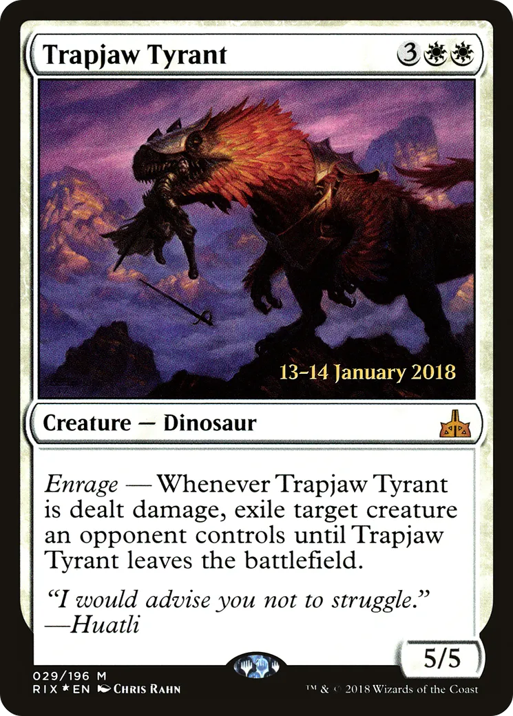 Tyran aux mâchoires-collet — Rivals of Ixalan Promos — Magic: The Gathering