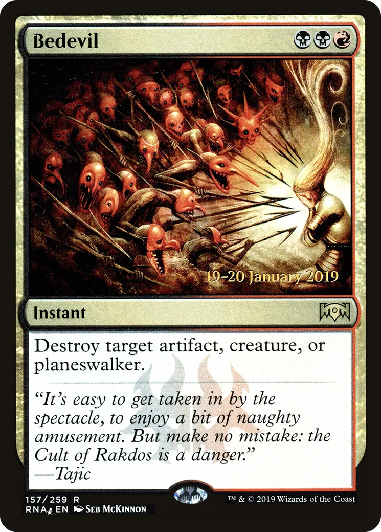 Bedevil — Ravnica Allegiance Promos — Magic: The Gathering