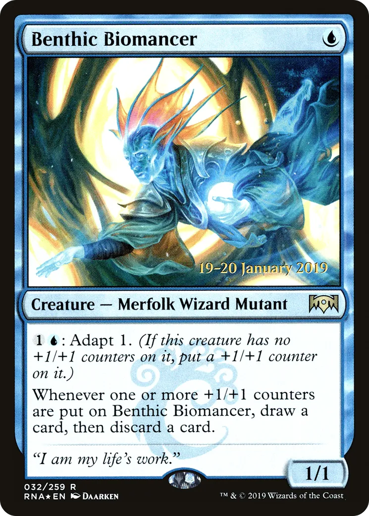 Benthic Biomancer — Ravnica Allegiance Promos — Magic: The Gathering