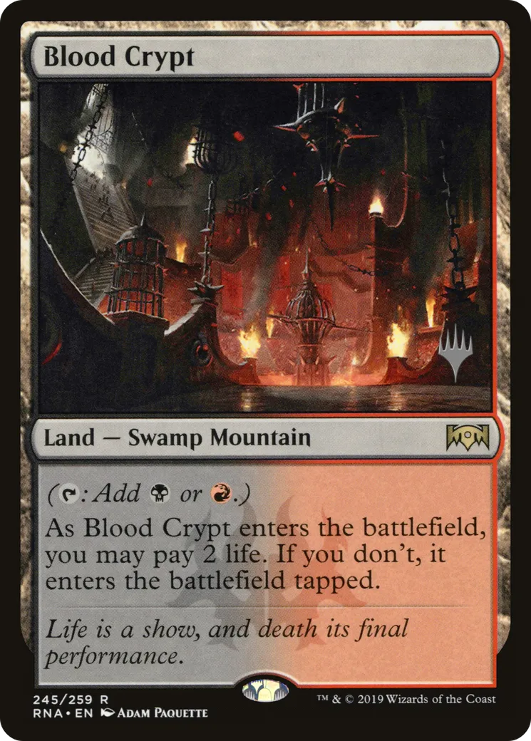 Blood Crypt — Ravnica Allegiance Promos — Magic: The Gathering