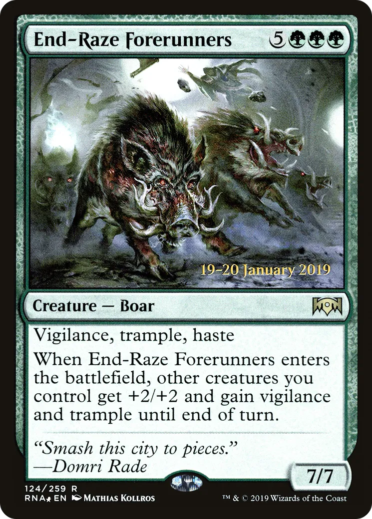 End-Raze Forerunners — Ravnica Allegiance Promos — Magic: The Gathering