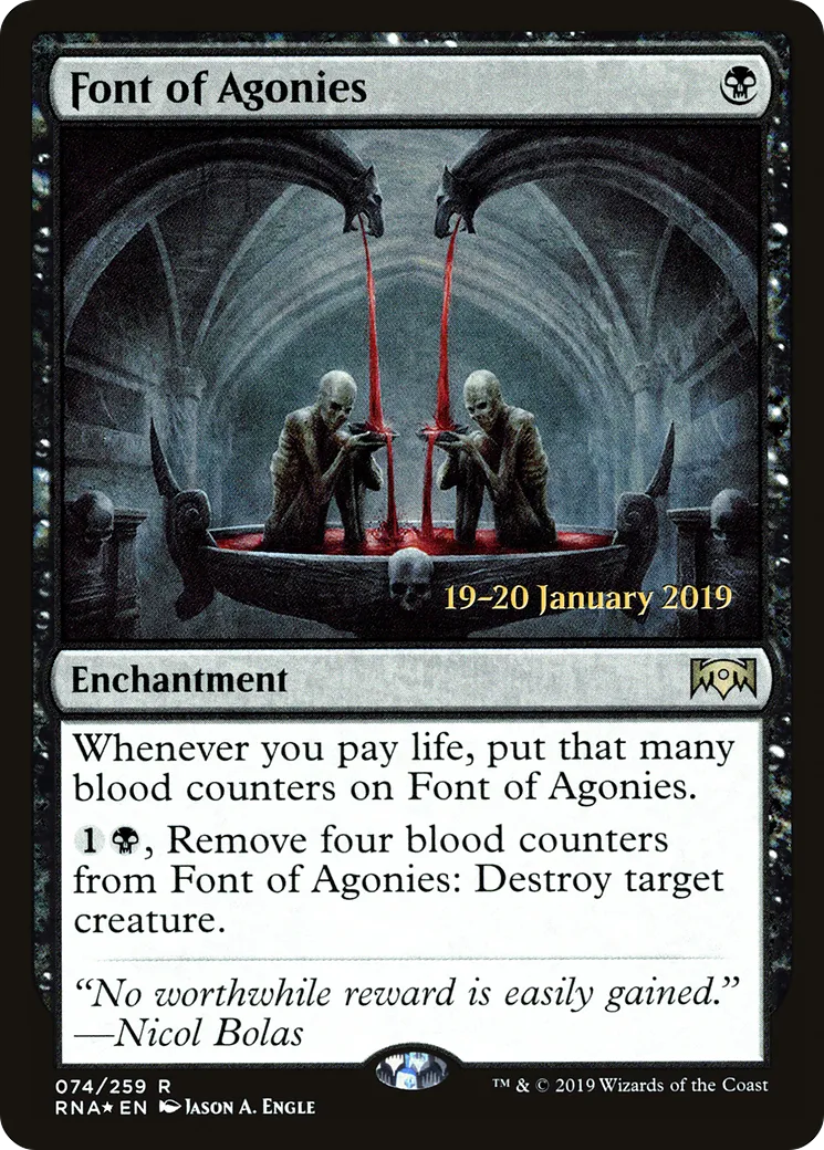 Font of Agonies — Ravnica Allegiance Promos — Magic: The Gathering