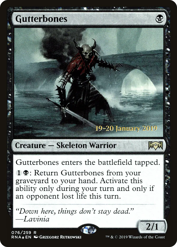 Gutterbones — Ravnica Allegiance Promos — Magic: The Gathering