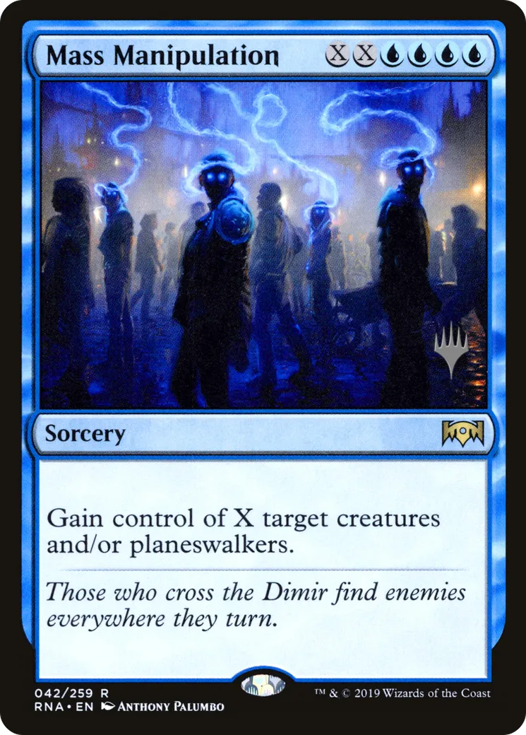 Mass Manipulation — Ravnica Allegiance Promos — Magic: The Gathering
