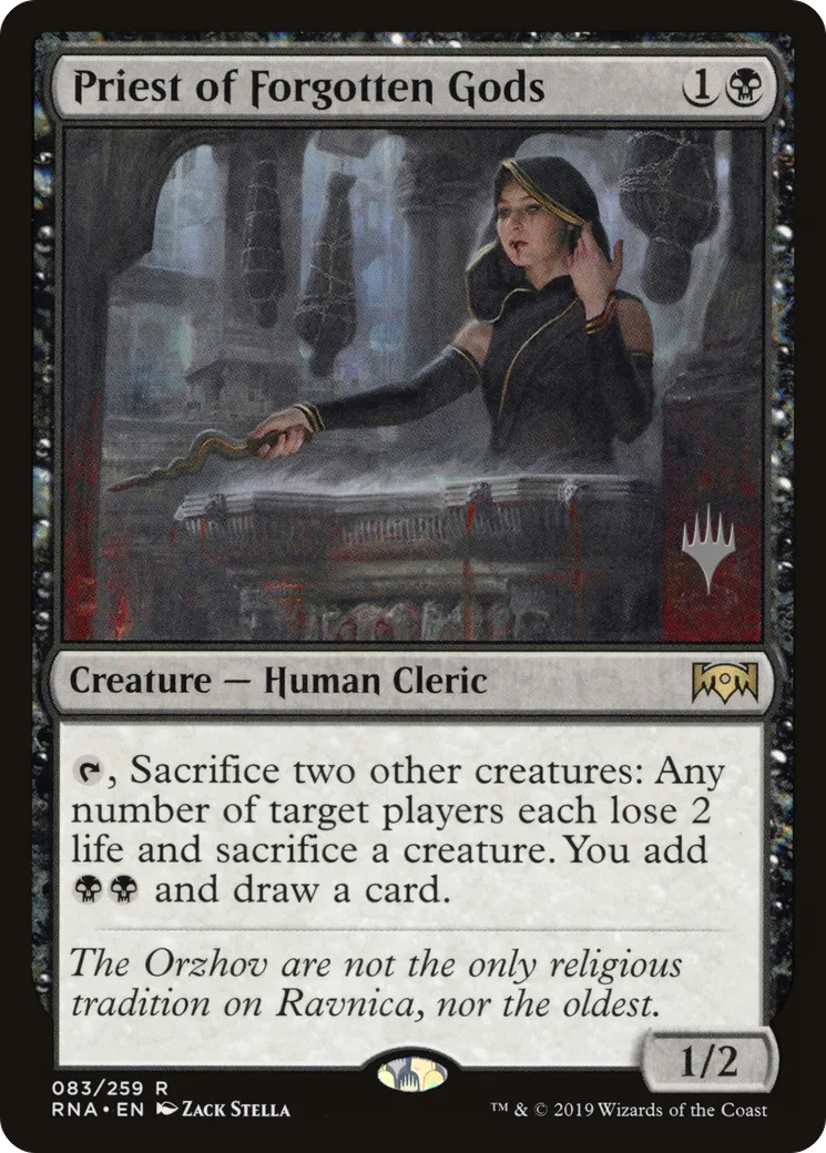 Priest of Forgotten Gods — Ravnica Allegiance Promos — Magic: The Gathering
