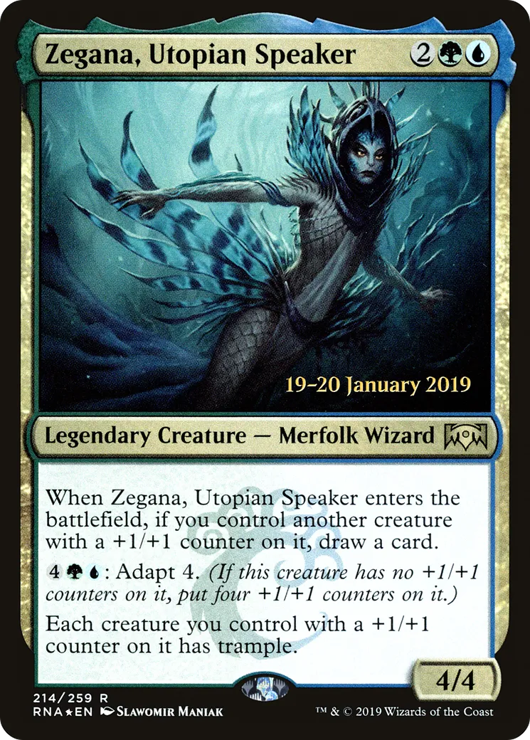 Zegana, Utopian Speaker — Ravnica Allegiance Promos — Magic: The Gathering