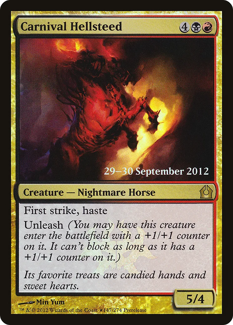 Carnival Hellsteed — Return to Ravnica Promos — Magic: The Gathering