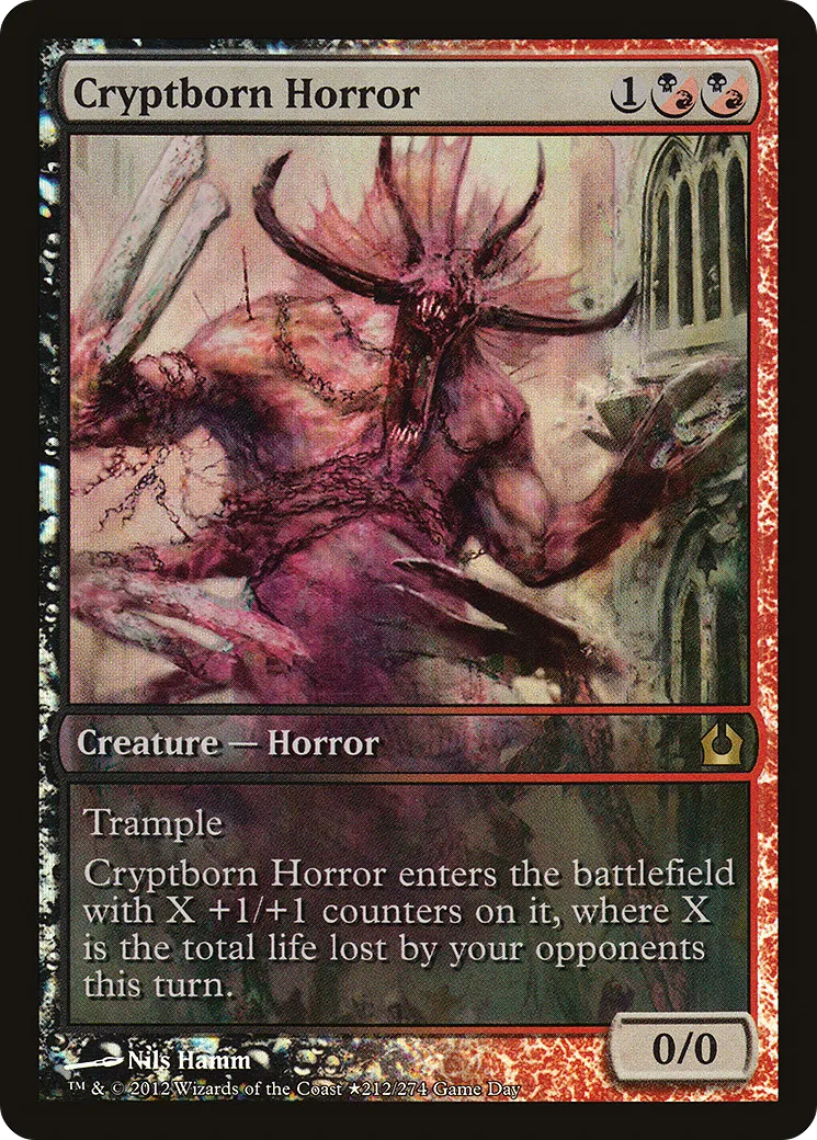 Cryptborn Horror — Return to Ravnica Promos — Magic: The Gathering
