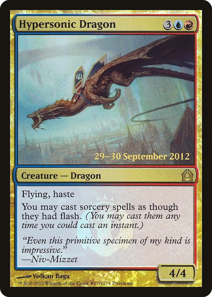 Hypersonic Dragon — Return to Ravnica Promos — Magic: The Gathering