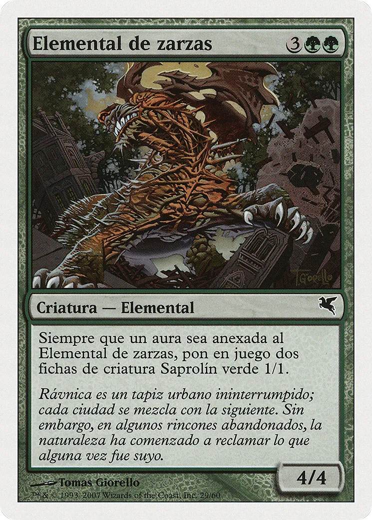 Bramble Elemental — Salvat 2005 — Magic: The Gathering