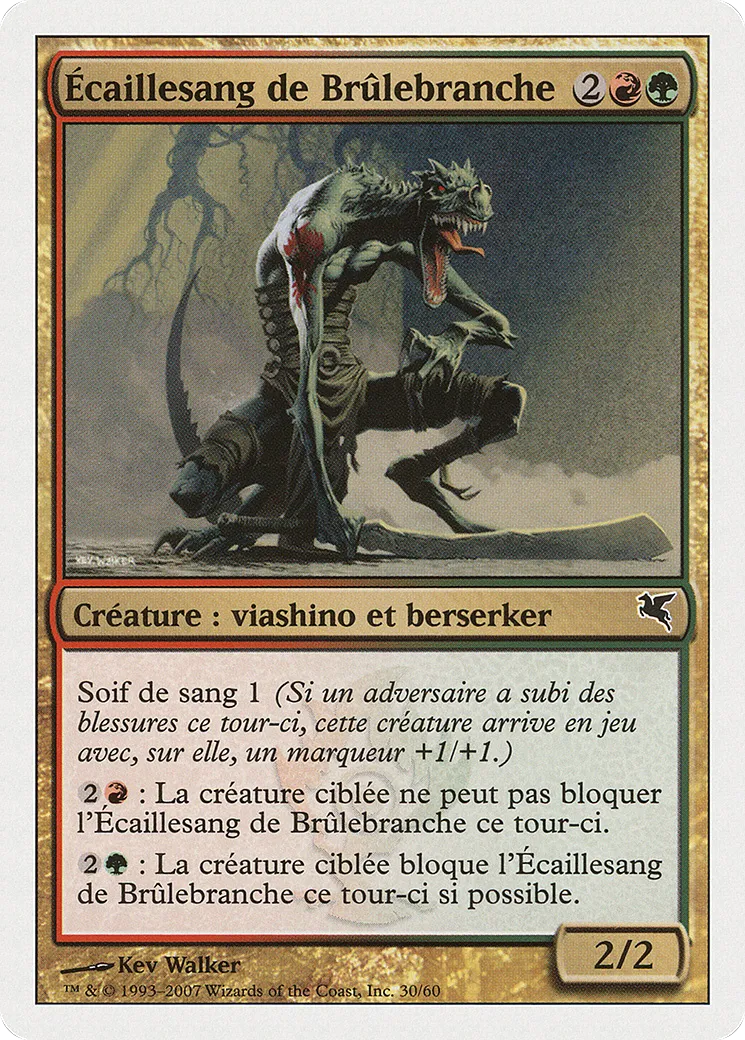 Écaillesang de Brûlebranche — Salvat 2005 — Magic: The Gathering
