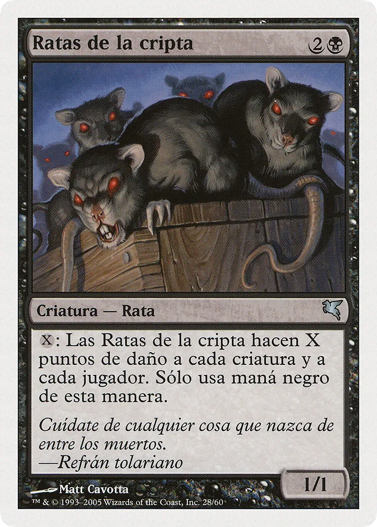 Crypt Rats — Salvat 2005 — Magic: The Gathering
