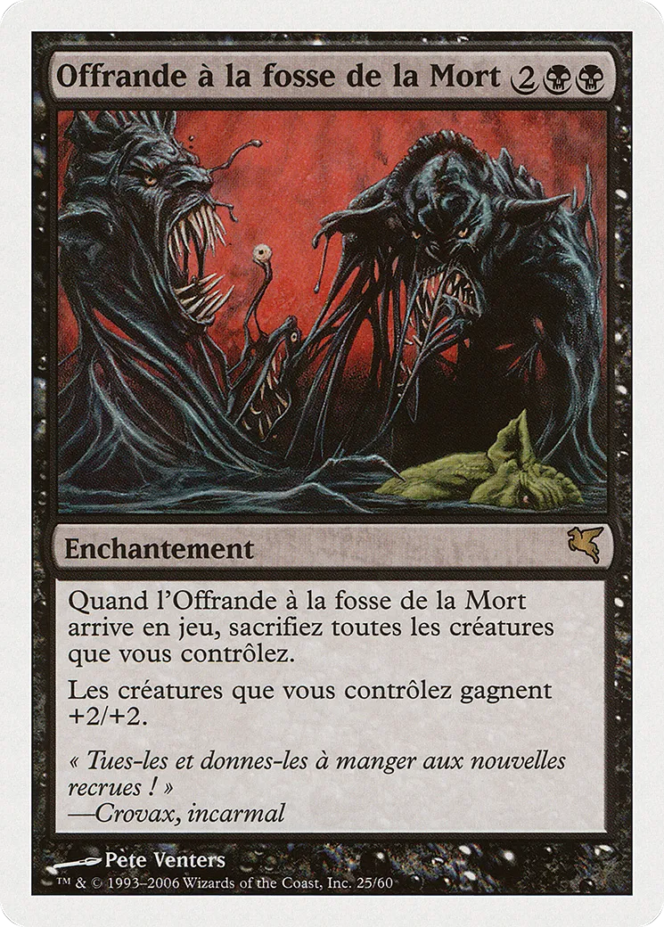 Offrande à la fosse de la Mort — Salvat 2005 — Magic: The Gathering