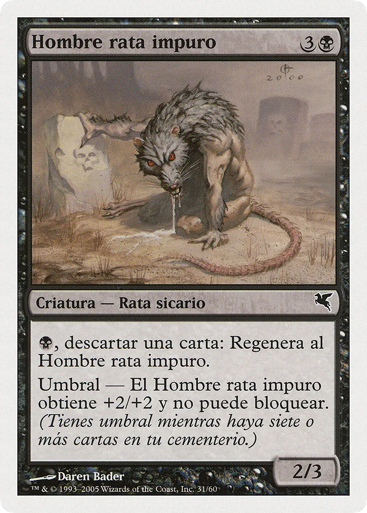 Dirty Wererat — Salvat 2005 — Magic: The Gathering
