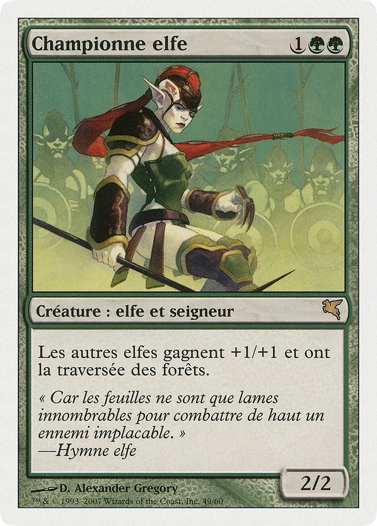 Championne elfe — Salvat 2005 — Magic: The Gathering