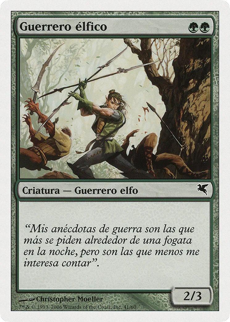 Elvish Warrior — Salvat 2005 — Magic: The Gathering
