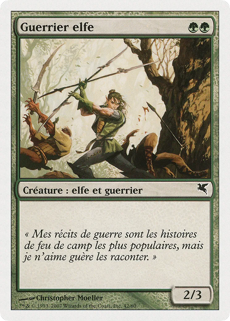 Guerrier elfe — Salvat 2005 — Magic: The Gathering