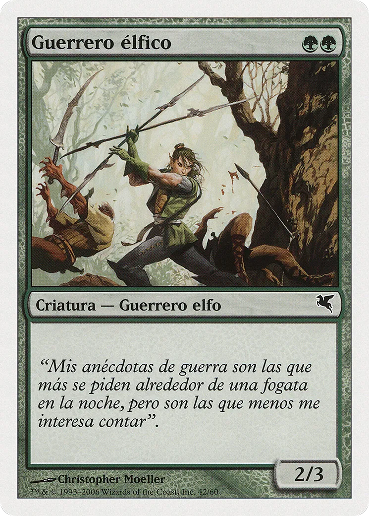 Elvish Warrior — Salvat 2005 — Magic: The Gathering