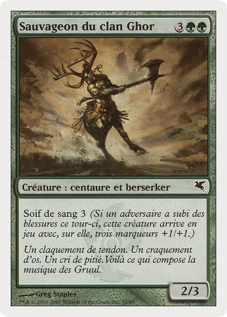 Sauvageon du clan Ghor — Salvat 2005 — Magic: The Gathering