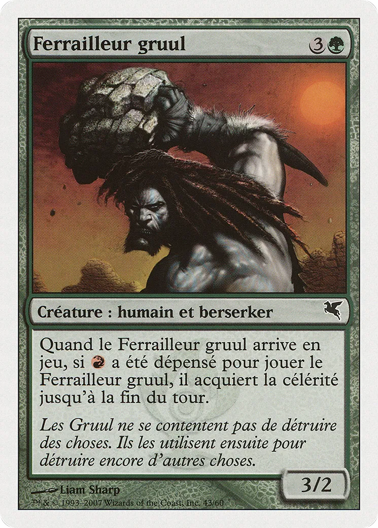 Ferrailleur gruul — Salvat 2005 — Magic: The Gathering