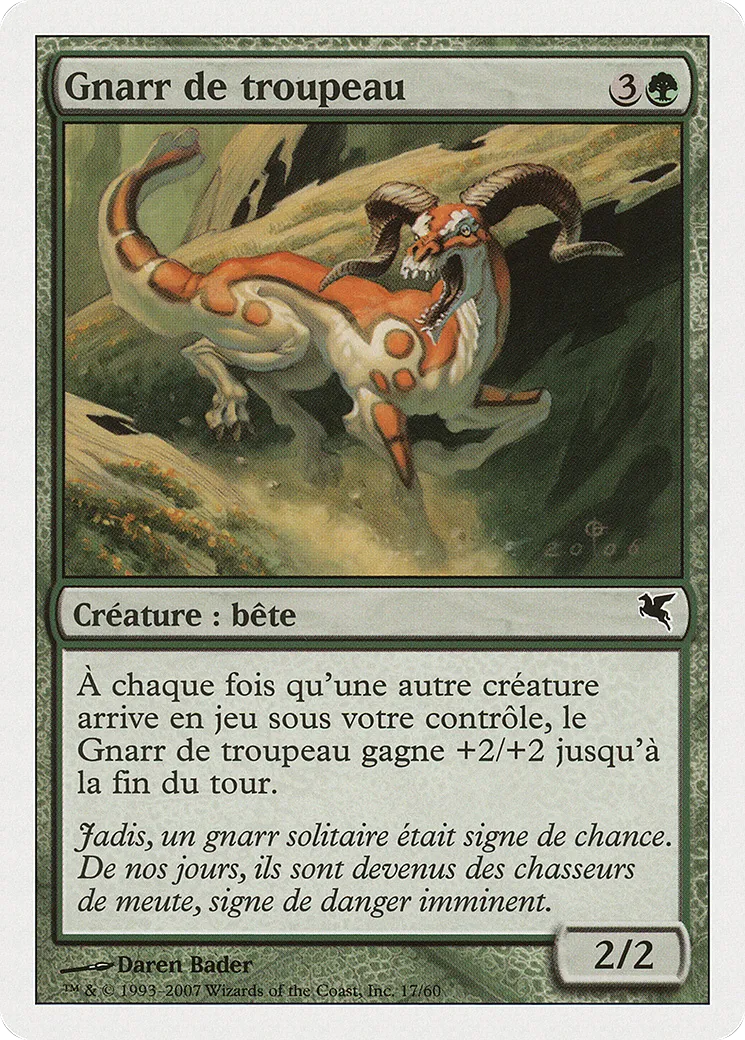 Gnarr de troupeau — Salvat 2005 — Magic: The Gathering