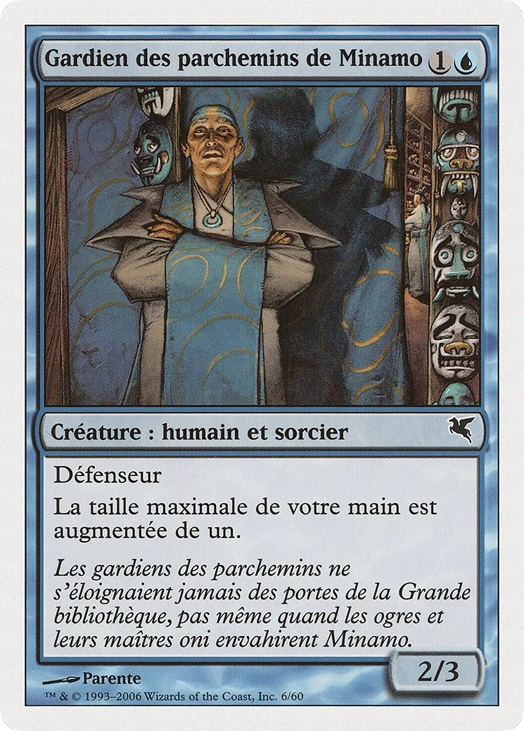 Gardien des parchemins de Minamo — Salvat 2005 — Magic: The Gathering
