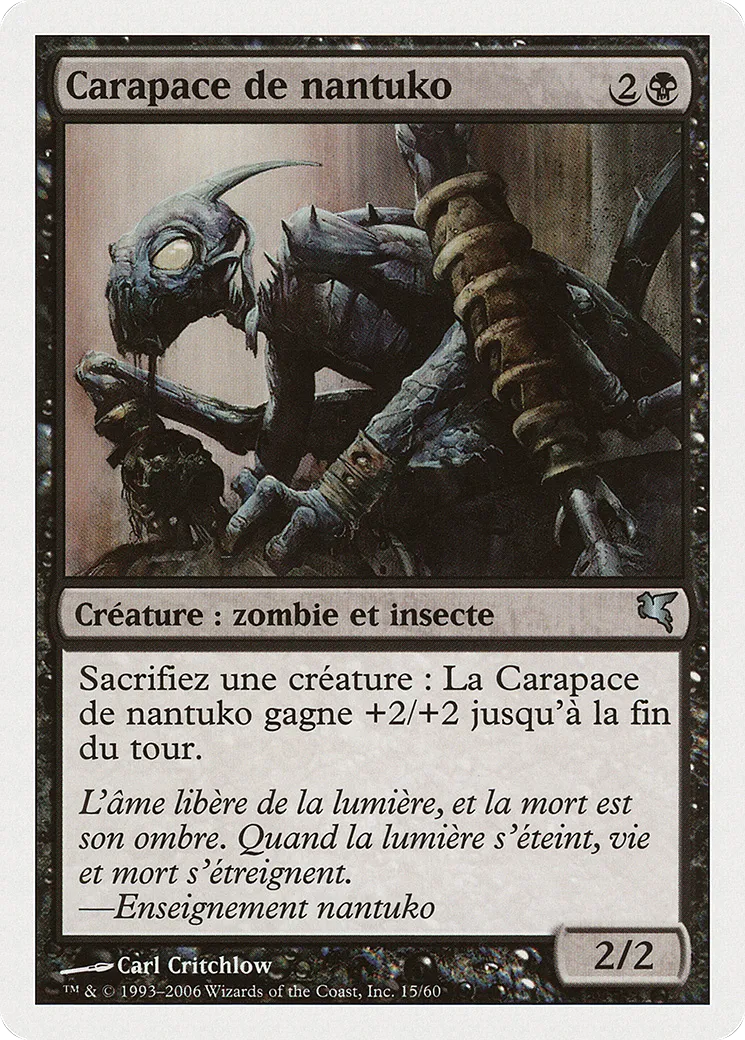 Carapace de nantuko — Salvat 2005 — Magic: The Gathering