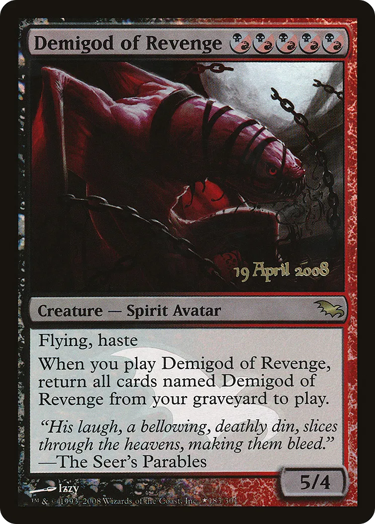 Demigod of Revenge — Shadowmoor Promos — Magic: The Gathering
