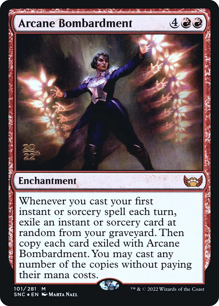 Arcane Bombardment — Streets of New Capenna Promos — Magic: The Gathering