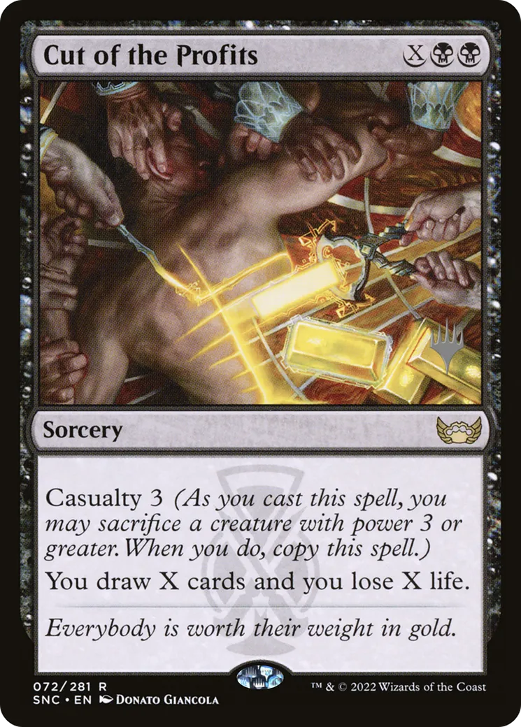 La part du magot — Streets of New Capenna Promos — Magic: The Gathering