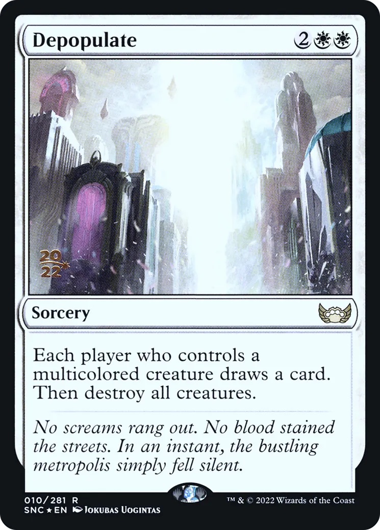 Depopulate — Streets of New Capenna Promos — Magic: The Gathering